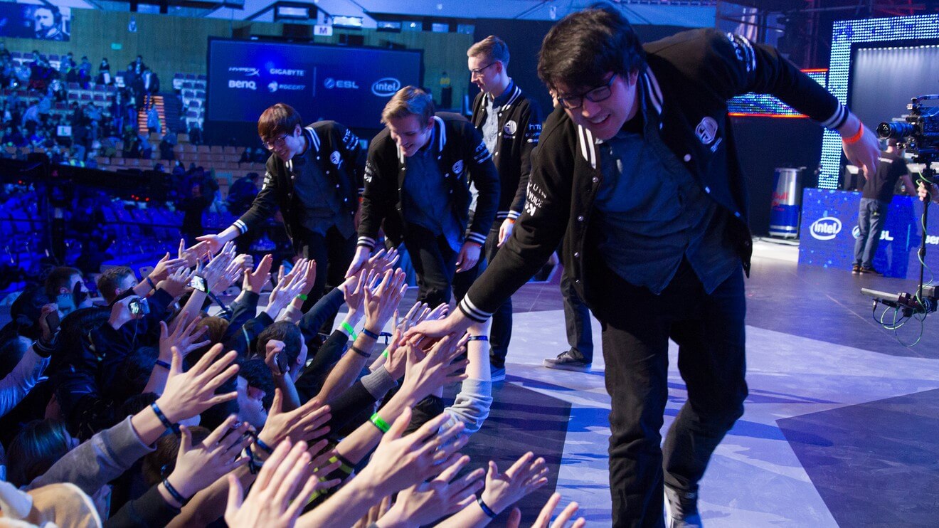 hráči a eSports a fanoušci fanoušci a hráči a eSports